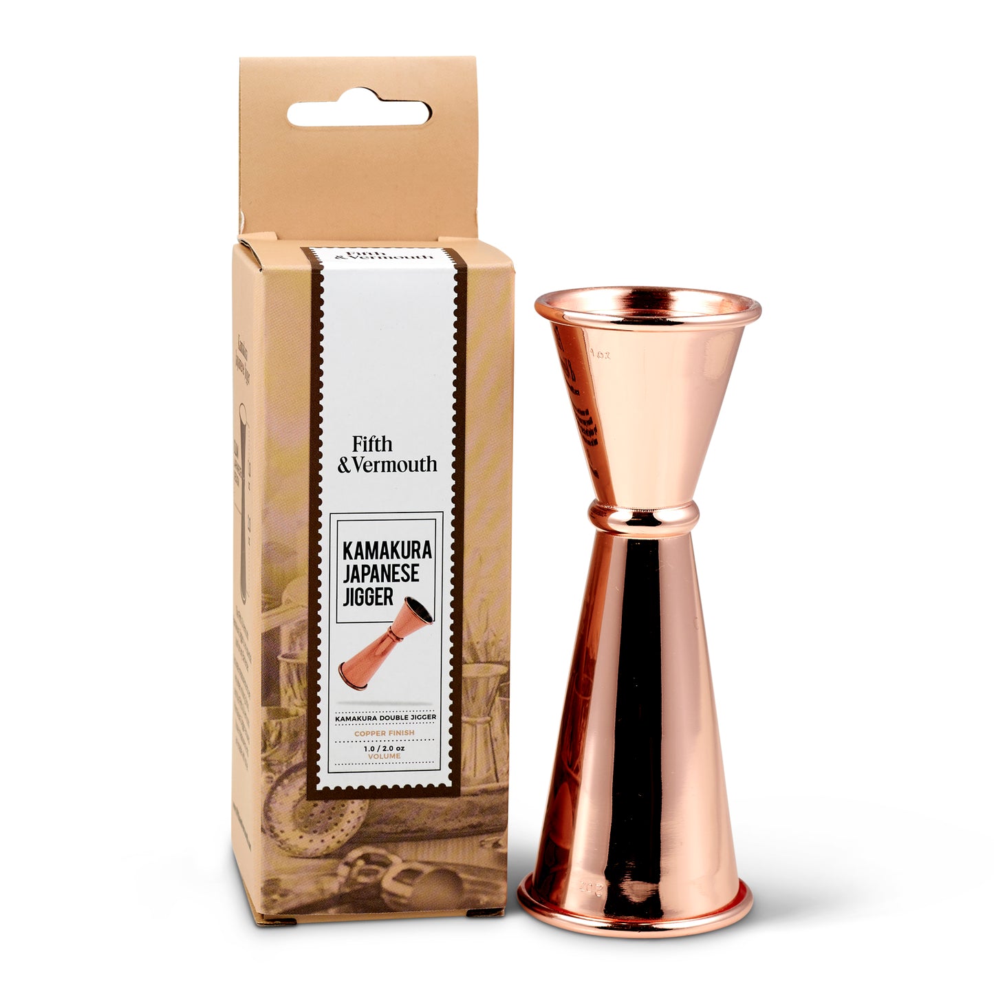 Kamakura Japanese Jigger (1oz/2oz)